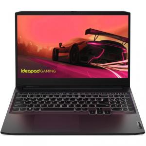 Laptop Gaming Lenovo IdeaPad 3 15ACH6, 15.6 inch FHD, AMD Ryzen 5 5600H, 8GB RAM, 512GB SSD, GeForce GTX 1650 4GB, Free DOS, Negru