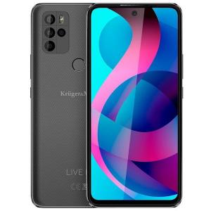 Telefon Mobil Kruger&Matz LIVE 10S, Procesor MT6771T Octa-Core, IPS 6.67", 8GB RAM, 256GB Flash, Camera Quad 48+5+5+2MP, Wi-Fi, 4G, Dual Sim, Android, Negru