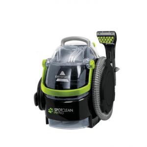 Aspirator cu spalare pentru covoare si tapiterii Bissell Spot Clean Pet Pro, conceput pentru indepartarea parului de animale, design compact, 750W, 15585, negru/verde