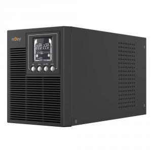 UPS nJoy Echo Pro 1000, 1000VA/800W, On-line, Ecran LCD, management HID USB, 3 prize Schuko cu protectie, Tower