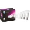 Pachet 3 becuri led rgb philips hue, wi-fi, bluetooth, zigbee, a60,