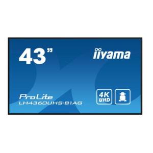 Display Profesional VA LED iiyama ProLite 42.5" LH4360UHS-B1AG, Ultra HD(3840 x 2160), HDMI, Boxe, Negru