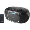 Microsistem audio JVC RC-E561B-DAB, Telecomanda, Bluetooth, Tuner FM, DAB, Caseta, CD Player, Negru