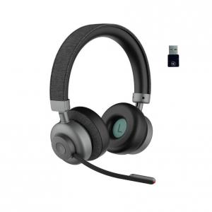 Casti Orosound TILDE PRO-S PLUS+D stereo on-ear fara fir cu microfon detasabil si adaptor USB-A (dongle), Negru