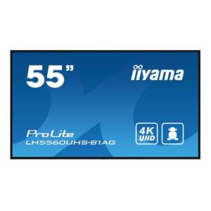 Display Profesional VA LED iiyama ProLite 54.6" LH5560UHS-B1AG, Ultra HD (3840 x 2160), HDMI, Boxe, Negru
