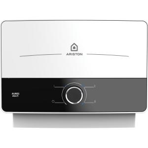 Incalzitor instant electric pentru apa Ariston AURES MULTI, Instalare multi-point, Protectie electrica IP25, Termostat cu siguranta dubla, 3 trepte putere, Senzor de debit, Supapa de siguranta externa