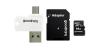 Card Memorie MicroSDXC GoodRam, 128Gb, Clasa 10 / UHS-1 U1, Cu Cititor Card Si Adaptor SD M1A4-1280R12