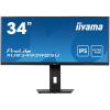Monitor IPS LED iiyama ProLite 34" XUB3493WQSU-B5, WQHD (3440 x 1440), HDMI, DisplayPort, AMD FreeSync, Boxe, Negru