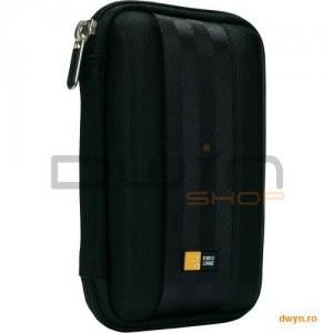 Husa HDD portabil Case Logic, curea prindere hdd, buzunar intern plasa, spuma eva, black 'QHDC-101'