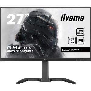Monitor gaming LED IPS iiyama G-Master GB2745QSU-B1 27" WQHD, HDMI, Display Port, 100Hz, AMD FreeSync&trade; technology, BLACK HAWK &trade;, HAS (150mm) + Pivot, Vesa, Negru