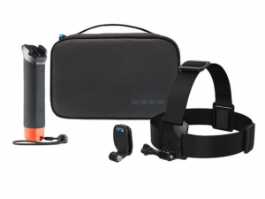 Kit Accesorii GoPro Adventure, Include: 1x Handler, 1x Prindere cap, 1x Prindere clema, 1x Geanta