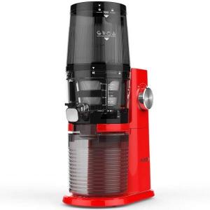 Storcator de fructe si legume cu presare la rece Hurom One Stop H-AI RBE20, 200 W, 60 rpm, tub alimentare XXL, Site Ultem, Rosu