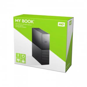 HDD extern WD, 8Tb, My Book, 3.5", USB 3.0, WD Backup software and Time , quick install guide, negru