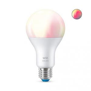 Bec LED RGBW inteligent WiZ Colors Wi-Fi A67 E27 13W 100W lumina alba si color 1521 lumeni compatibil Google Assistant/Alexa/Siri