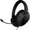 Casti gaming ASUS ROG Strix GO, microfon AI pentru anularea zgomotului, difuzoare ASUS Essence 40mm, multiplatforma, USB-C/USB 2.0, pliabile, Negru