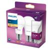 Pachet 2 becuri led philips a60, eyecomfort, e27, 13w (100w), 1521 lm,