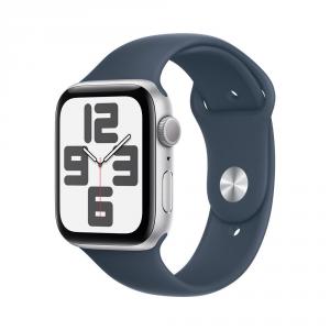 Smartwatch Apple Watch SE (2023) GPS, Retina LTPO OLED Capacitive touchscreen 1.78", Bluetooth, Wi-Fi, Bratara Silicon S/M, Carcasa Aluminiu 44mm, Rezistent la apa, Albastru