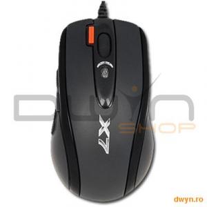 Mouse A4TECH X-718BK OPTIC USB Oscar Gaming, Buton '3XFire', 6 dpi shift (max 3200 DPI), BLACK