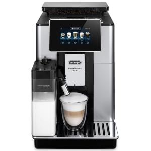 Espressor automat De&rsquo;Longhi PrimaDonna SOUL ECAM 610.55.SB, Carafa pentru lapte, Sistem LatteCrema, Rasnita cu tehnologie Bean Adapt, Coffee Link App, 1450W, 19 bar,2.2 l, Negru - Argintiu