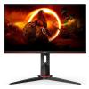 Monitor Gaming IPS LED AOC 23.8" Q24G2A/BK, QHD (2560 x 1440), HDMI, DisplayPort, Boxe, Pivot, 165 Hz, 4 ms, Negru