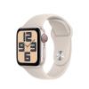 Apple Watch SE (2023), GPS, Cellular, Carcasa Starlight Aluminium 40mm, Starlight Sport Band - S/M