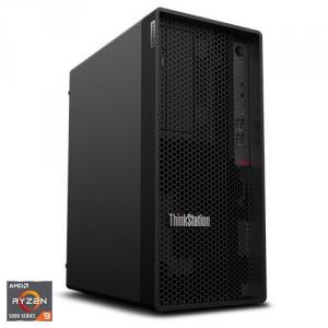 Sistem Desktop PC Lenovo ThinkStation P358 Tower cu procesor AMD Ryzen 9 PRO 5945, 32GB, 1TB SSD M.2 2280 PCIe, NVIDIA RTX A2000 12GB,  Windows 10 Pro