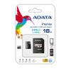 MicroSDHC Ultra-High Speed + adaptor SD, 16GB,  scriere/citire aleatoriu: 1400 /100 (IOPs), ideal sm