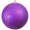 Europalms deco ball 20cm, purple, glitter