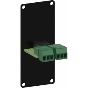 CASY136/B - CASY 1 space with 3.5mm jack to 3-pin terminal block - Black
