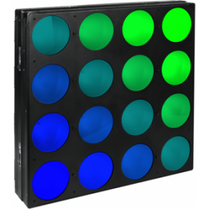 PIXPAN16 - 16x30W RGBW/FC COB-LED pixel-map LED matrix, 60&deg; beam, IP54 390W, 8 kg
