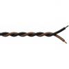 PR4601/1 - Twisted assembling cable - 2 x 1 mm&sup2; - 17 AWG - 100 meter, black &amp; brown