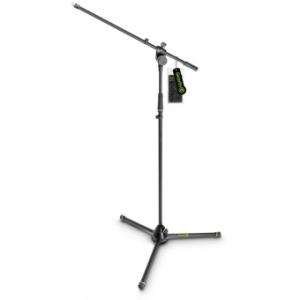 Gravity MS 4321 B - Microphone Stand with Folding Tripod Base and 2-Point Adjustment Boom