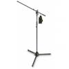 Gravity MS 4321 B - Microphone Stand with Folding Tripod Base and 2-Point Adjustment Boom