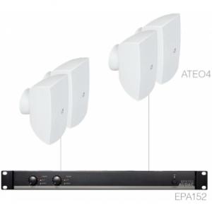 AUDAC FESTA4.4E/W Sistem sonorizare - 4 x ATEO4 + EPA152 - Alb