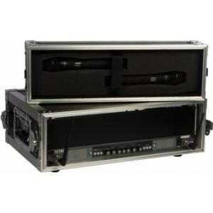 FCMK03 - Professional flightcase for wireless microphone systems with removable front and back lid.