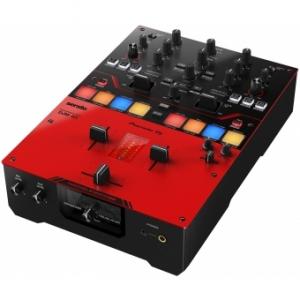 Pioneer DJM-S5 - Mixer cu 2 canale pentru DJ, stilul scratching (rosu lucios)