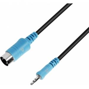 Adam Hall Cables 3 STAR B WMIDI 0150 - TRS/MIDI Cable Minijack TRS x MIDI 5-pole | 1.5 m