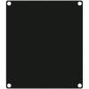 Casy201a/b - casy 2 space closed aluminum blind plate - black