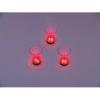 Europalms led glass 2oz with dice play, red, 3x