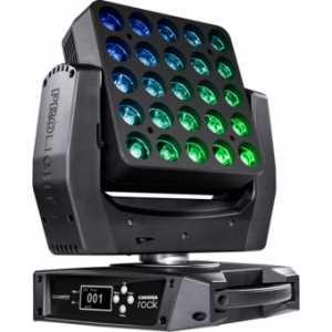 Prolights Chroma Rock - LED washer, 25x10W Osram RGBW, 9&deg; beam, pixel2pixel control, 412W