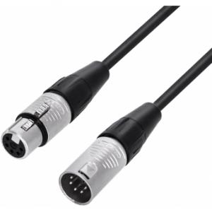 Adam Hall Cables 4 STAR DGH 0150 - DMX Cable REAN&reg; 5-pole XLR female x 5-pole XLR male | 1.5 m