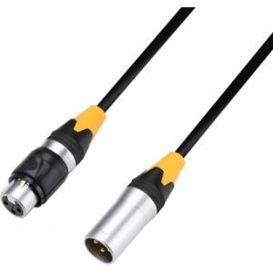 Adam Hall Cables K 4 DMF 0050 IP 65 - DMX AES/EBU Cable 3-pol XLR male to XLR female IP65 0.5 m