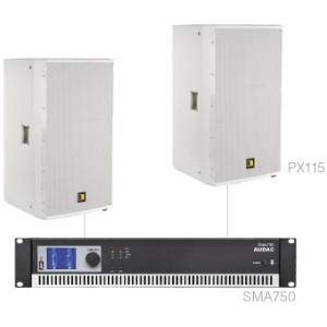 Sistem AUDAC FORTE15.2/W - 2 x PX115 + SMA750 -alb