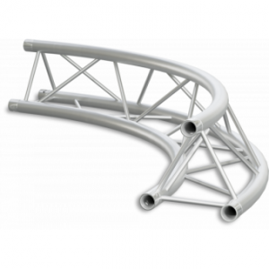 ST22C200U - Triangle section 22 cm circle truss, tube 35x2mm, 4x FCT3 included, D.200, V.Up