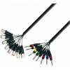 Adam hall cables k3 l8 mv 0300 - multicore cable 8 x xlr male to 8 x