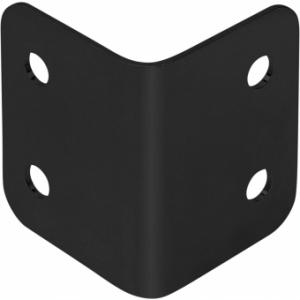 Adam Hall Hardware 40431 BLK - L-corner large galvanised black