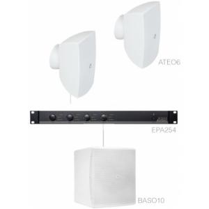AUDAC FESTA6.3E/W Sistem complet pentru instalatii audio fixe 2 x ATEO6 + BASO10 + EPA254 - Alb