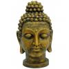 Europalms head of buddha, antique-gold, 75cm