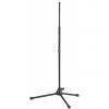 CST301/B - Straight microphone stand with foldable legs. - Black version