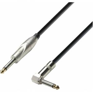 Adam Hall Cables K3 IPR 0300 - Instrument Cable 6.3 mm Jack mono to 6.3 mm angled Jack mono 3 m